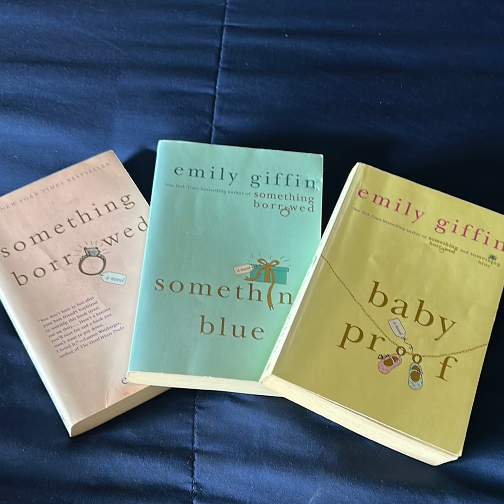 Emily Giffin Book Set - Something Borrowed, Something Blue, Baby Proof